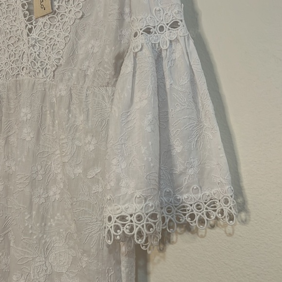 Rafaela D’Angelo. White boho or beach maxi dress. - Picture 5 of 11